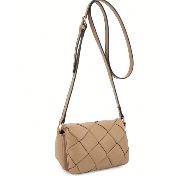 Vegan Leather Small Adjustable Strap Crossbody Bag - Picture 4 of 4